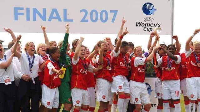Throwback: Arsenal winning the 2007 UEFA Women’s Cup Final v UMEÅ IK 1-0 on aggregate.