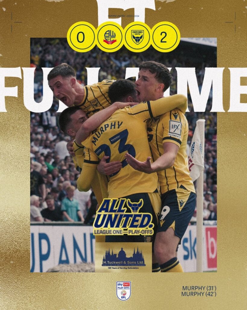 Oxford promoted to the Championship!