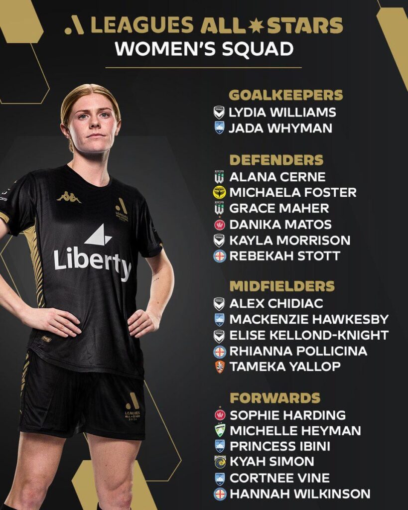 The A-League All Stars Women squad has been announced