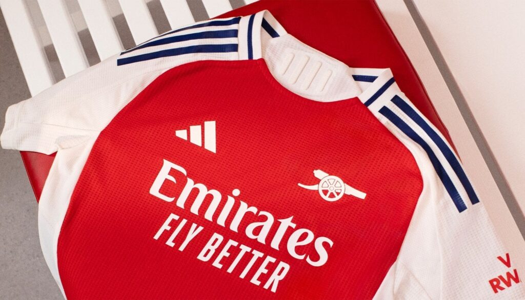 The Adidas Arsenal 24/25 Home Shirt has been unveiled