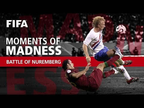 OTD 18 years ago, the Battle of Nuremberg occurred at the 2006 FIFA World Cup: 4 red cards & 16 yellow cards