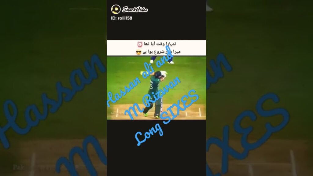 #hassan Ali #M Rizwan long SIXES
