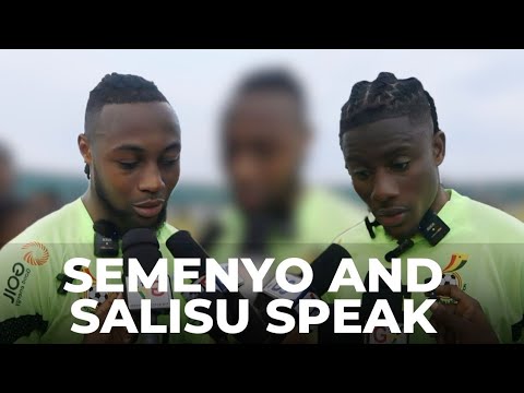 BLACK STARS PLAYERS ANTOINE SEMENYO & SALISU ON EXPECTATIONS AHEAD OF QUALIFIERS & SHOOTING DRILLS