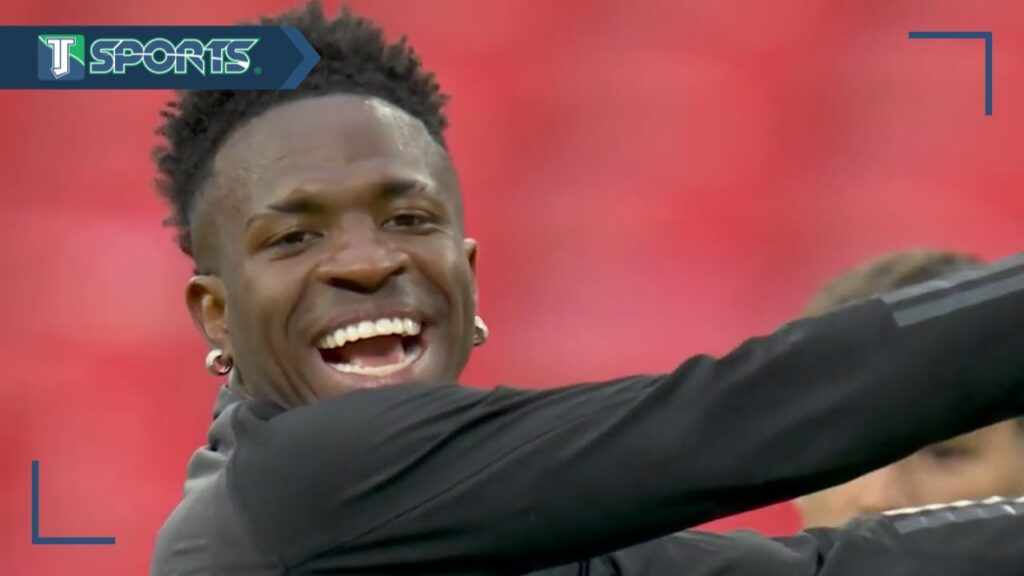 La ALEGRÍA de Vinícius Jr en el ENTRENAMIENTO del Real Madrid, buscando GANAR otra Champions
