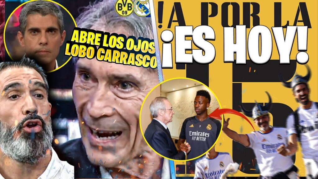 CALLANDO AL LOBO CARRASCO POR DEMERITAR AL REAL MADRID 🤯 LA FINAL ESTA AQUI ASI SE VIVE EN WEMBLEY