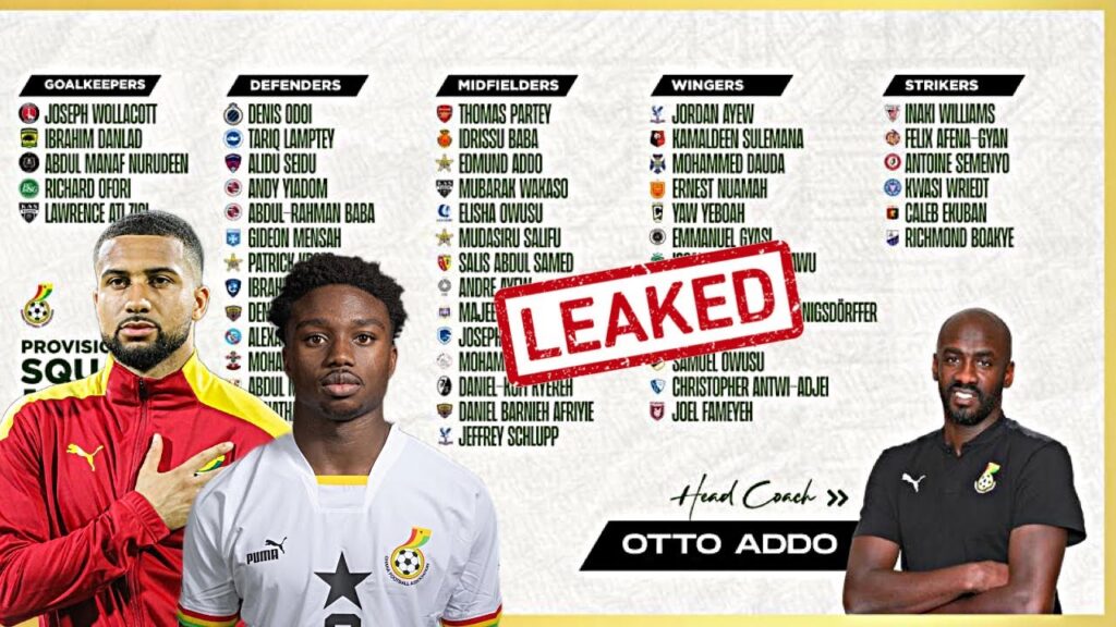 LEAKED🇬🇭 BLACK STARS 25-MAN SQUAD BY ATTO ADDO FOR WCQ + INJURY UPDATE & DANIEL KOFI KYEREH🔥