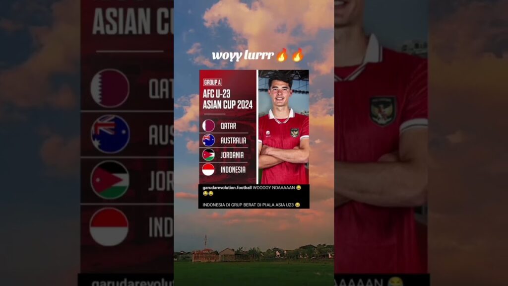 Piala Asia U-23 Timnas Indonesia Tergabung di Grup A Bersama Qatar, Australia dan Jordania
