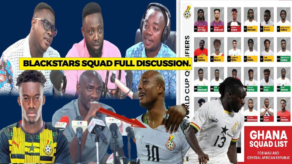 BLACKSTARS SQUAD LIST..DEDE AYEW AND OTTO ADDO IN...BABA RAHMAN CRIES FOR..HUDSON ODOI TO...#afcon