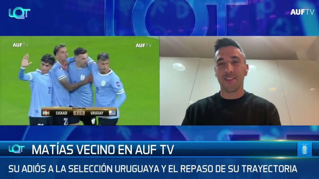 Entrevista a Matías Vecino en La QuintaTribuna | AUF TV - 29-5-2024