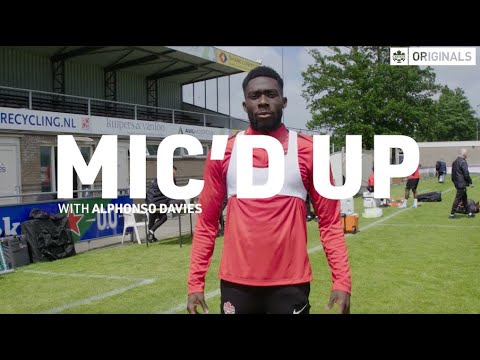 Mic'd Up | Alphonso Davies | Go BTS of #CANMNT Training in Rotterdam