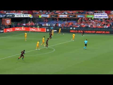 Ben Davies Balltrick an der Ecke, Niederlande-Wales, UEFA Nations League 2022