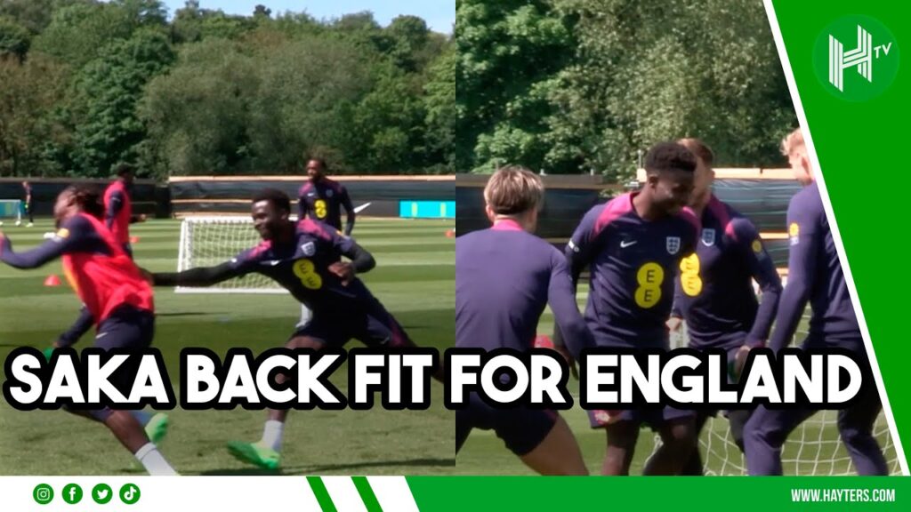 Saka and Kane BACK FIT as England's EURO 2024 preparations continue