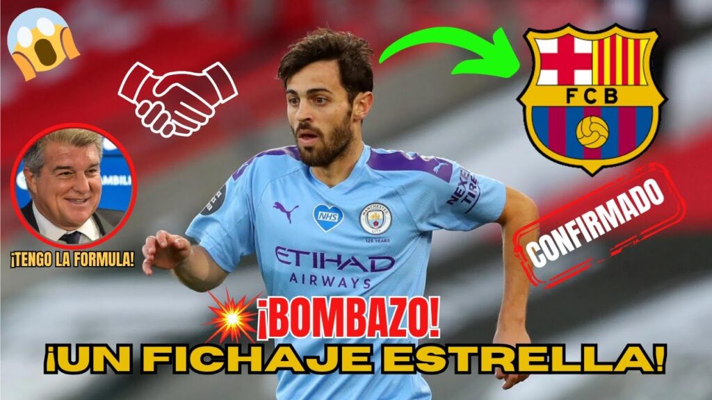 🚀¡LAPORTA tiene la formula definitiva para FICHAR a BERNARDO SILVA para el BARCELONA! 🔥⚽