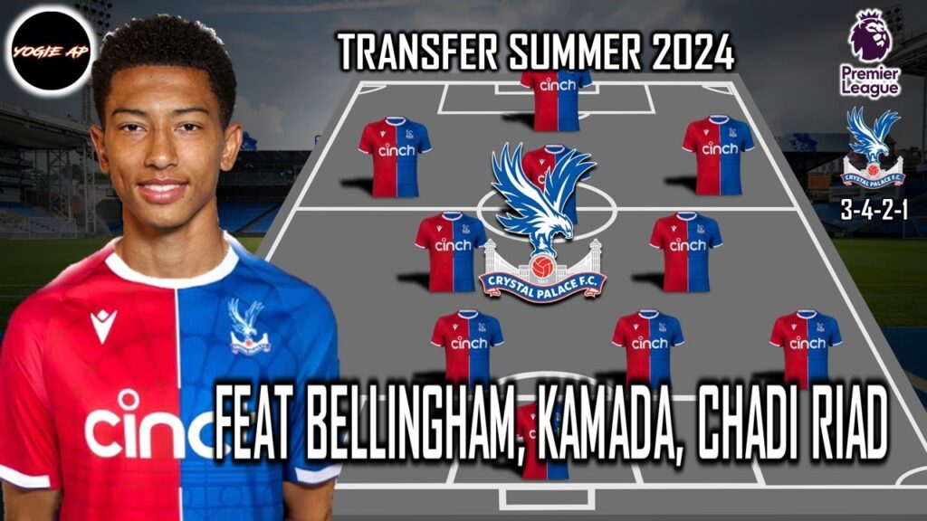 CRYSTAL PALACE PREDICTION LINEUP FEAT JOBE BELLINGHAM, DAICHI KAMADA, RIAD | TRANSFER SUMMER 2024