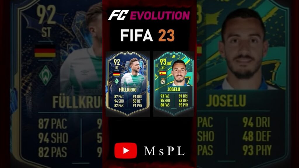 NIKLAS FÜLLKRUG VS JOSELU EVOLUTION ON EA FC #shorts