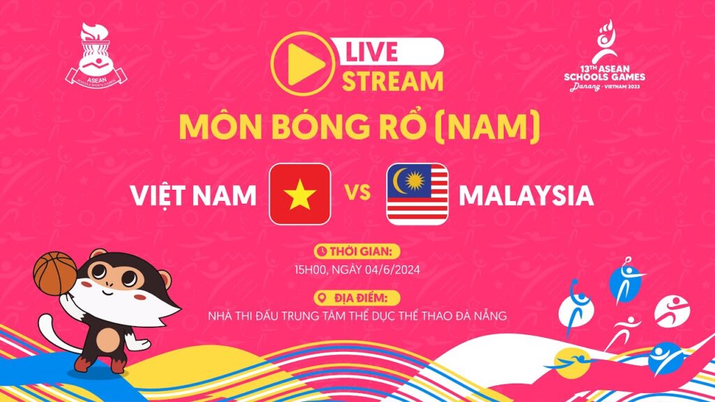 🔴Trực tiếp:  VIETNAM VS MALAYSIA | Bóng Rổ Nam / MEN'S BASKETBALL - ASEAN SCHOOLS GAMES 2024