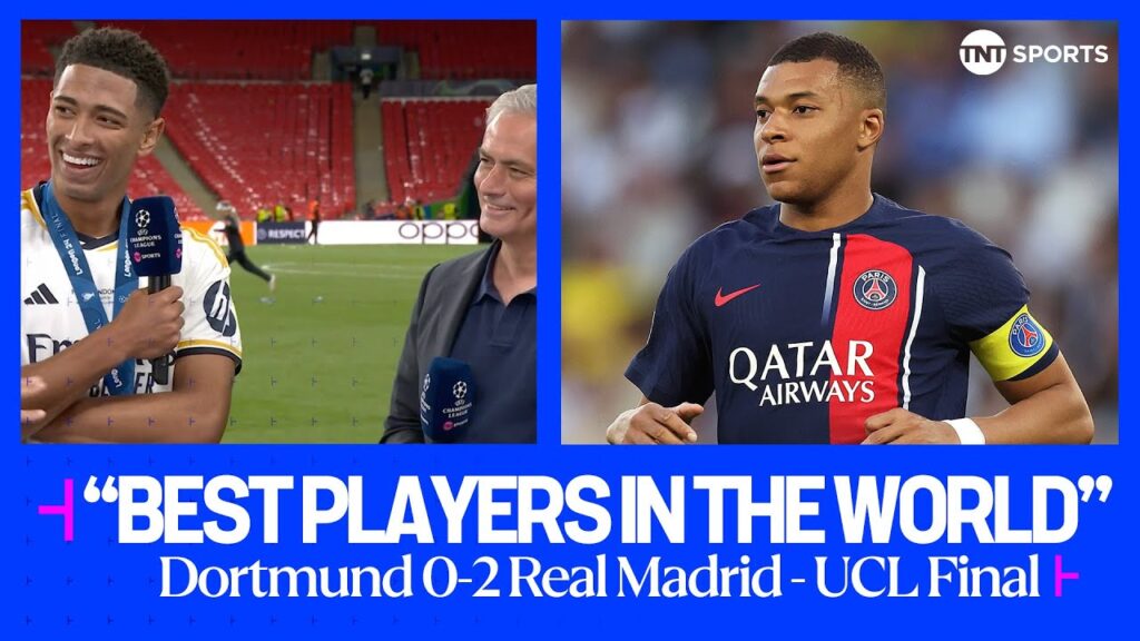 'Mbappe joining would be AMAZING' - Jude Bellingham reacts after Real Madrid win the #UCL 🤍🏆