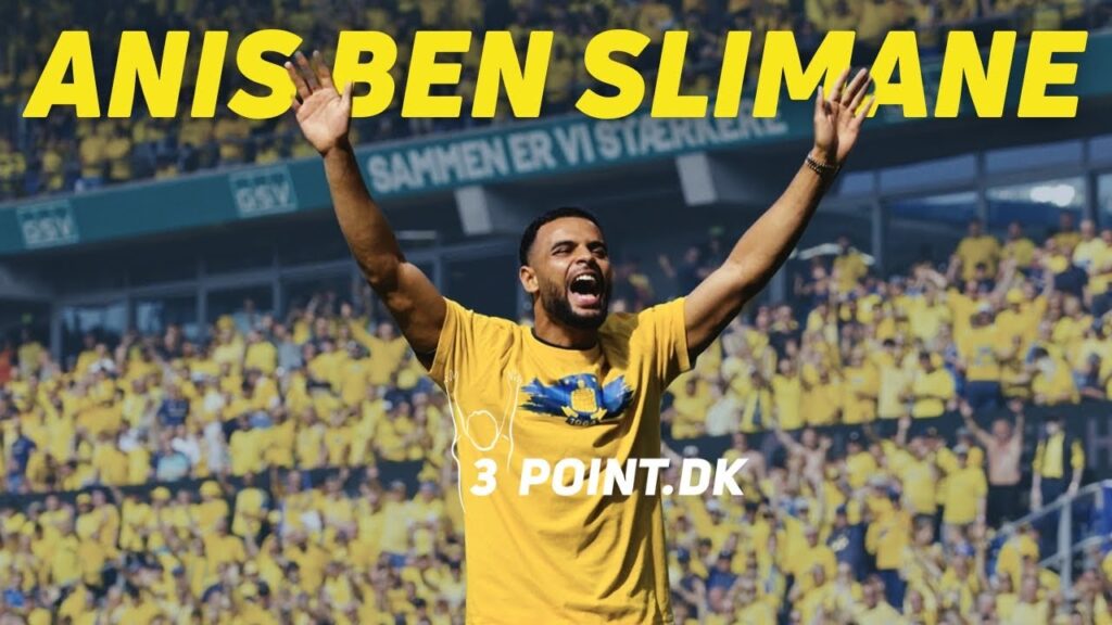 Anis Ben Slimane var på besøg i Brøndby og blev hyldet