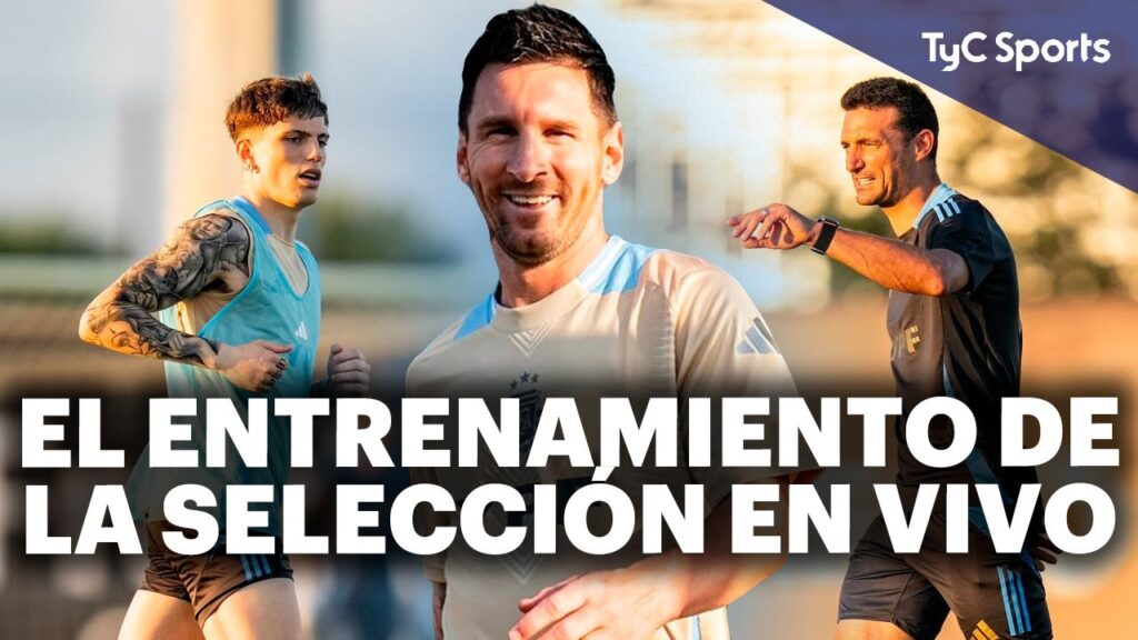 ASÍ ENTRENA LA SELECCIÓN ARGENTINA 🔥 MESSI Y LA SCALONETA SE PREPARAN EN MIAMI PARA LA COPA AMÉRICA