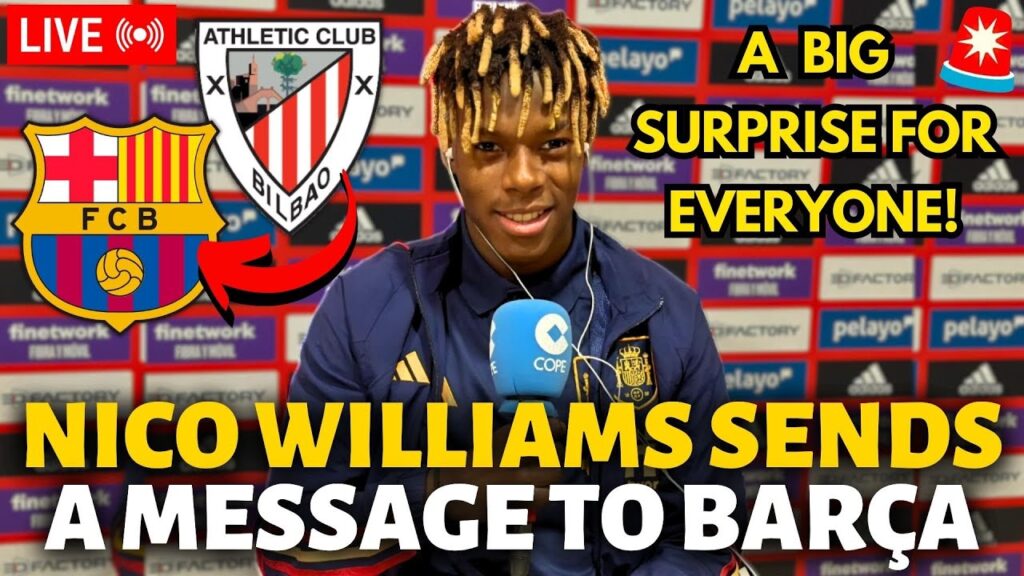 🚨URGENT! NICO WILLIAMS SENDS A MESSAGE TO BARCELONA AFTER THE SPAIN MATCH! BARCELONA NEWS TODAY!