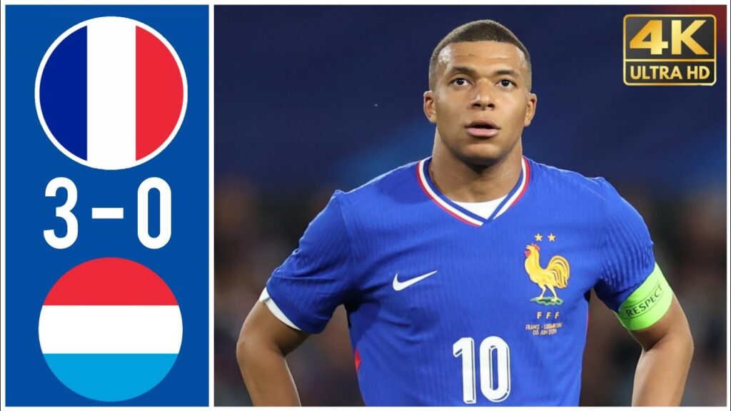 France vs Luxembourg 3:0 Highlights : Kylian Mbappé ,Kolo Muani Goals