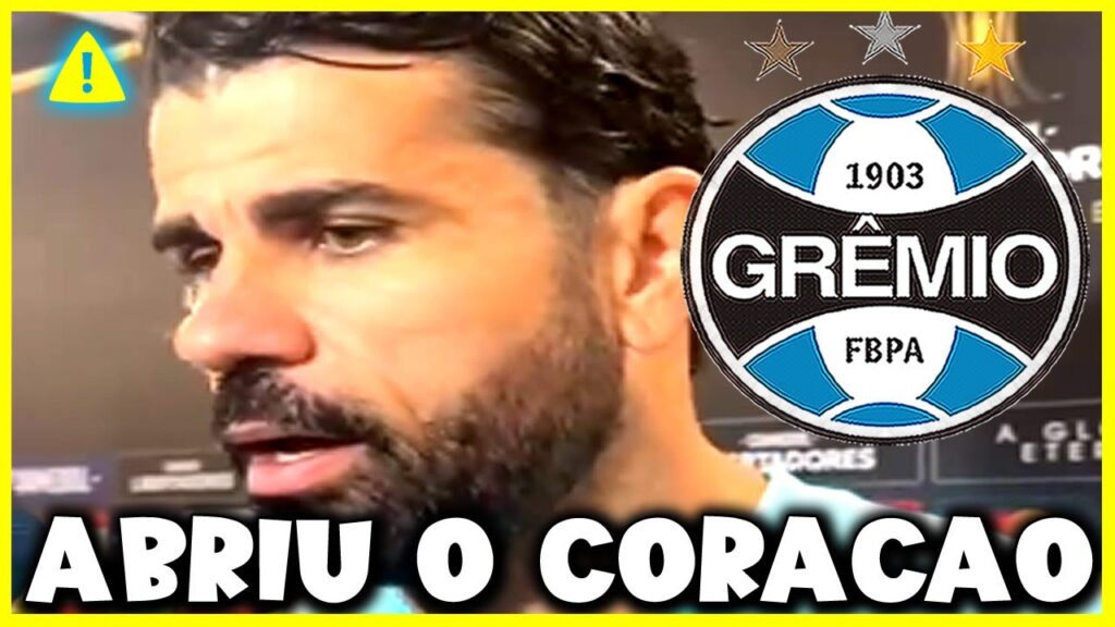 JÁ É ÍDOLO ! DIEGO COSTA ABRE O CORAÇÃO E EMOCIONA A TODOS NO FUTEBOL ! NOTÍCIAS DO GRÊMIO HOJE