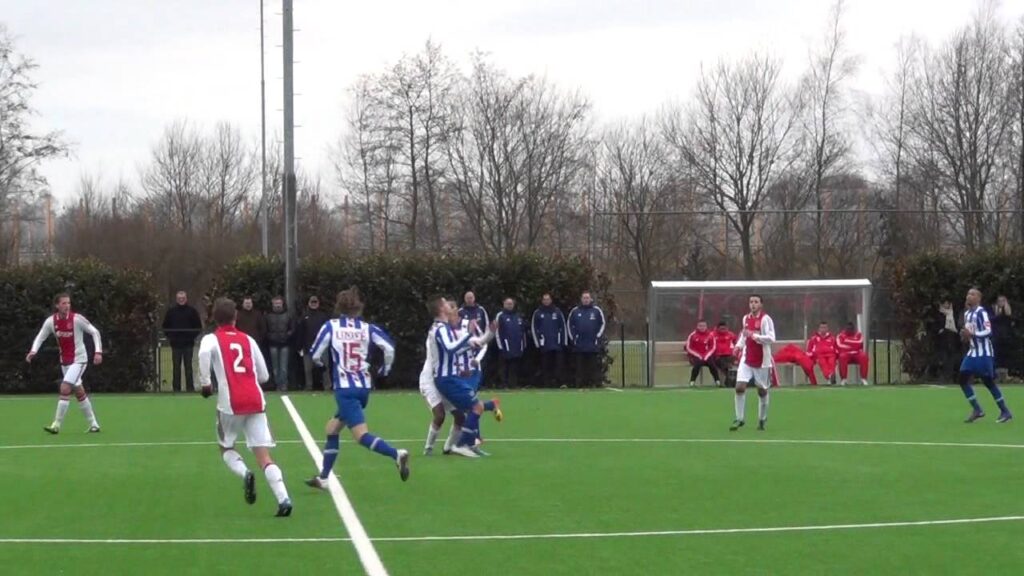 Sc Heerenveen A1 - Ajax A1 kwartfinale KNVB-beker seizoen 2011 - 2012 met op goal Andries Noppert.