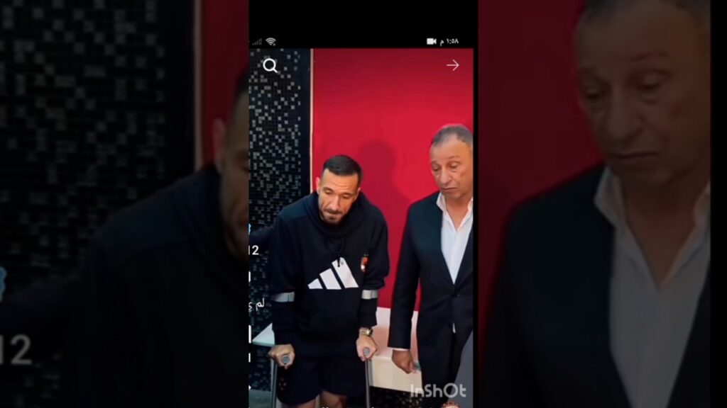 الخطيب يزور معلول ملك الحلول والف سلامه عليك ياابوكريم #الاهلي #ابوتريكه #امام_عاشور