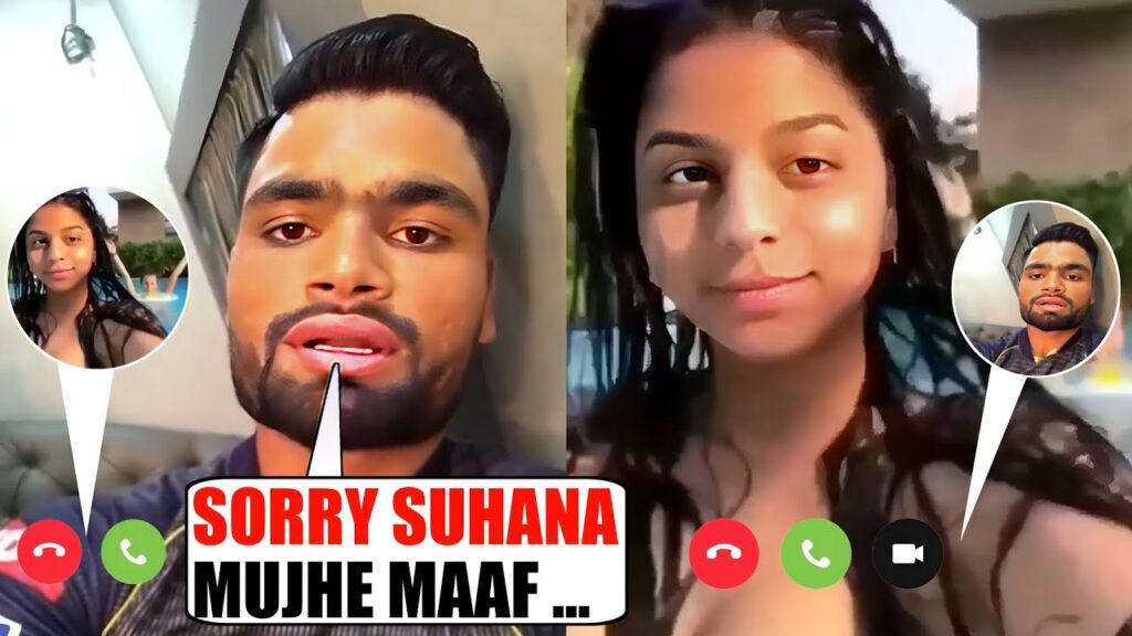 Rinku Singh Said Sorry To Shahrukh Khan's Daughter Suhana Khan After Lost Match Vs SRH IPL 2023