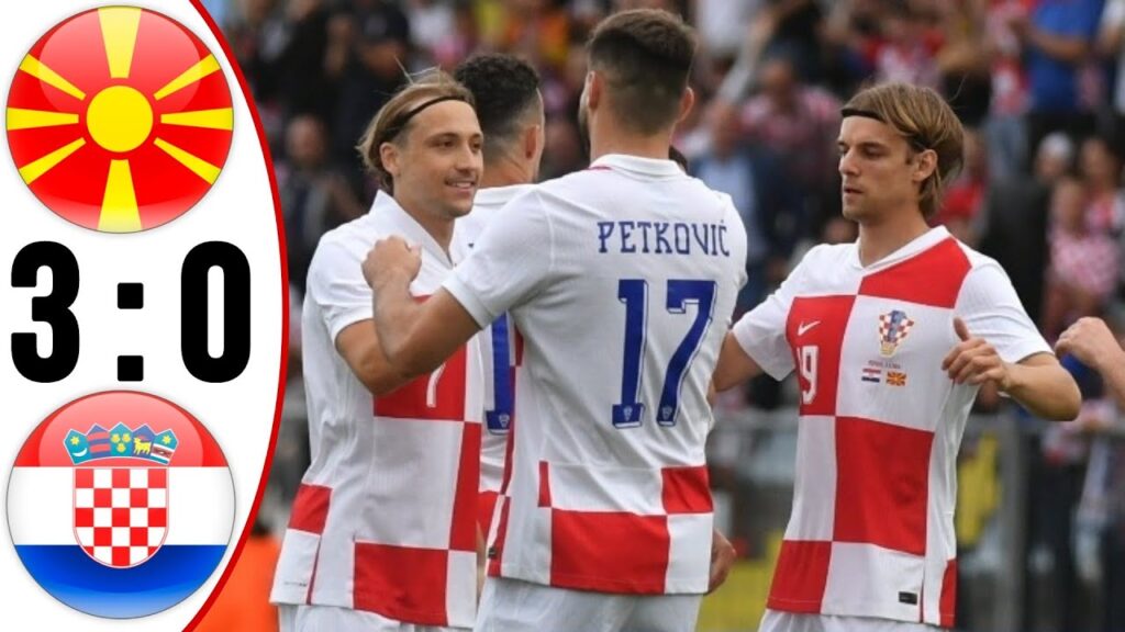 Croatia vs Macedonia 3-0 Highlights | Lovro Majer goal | International Friendly 2024