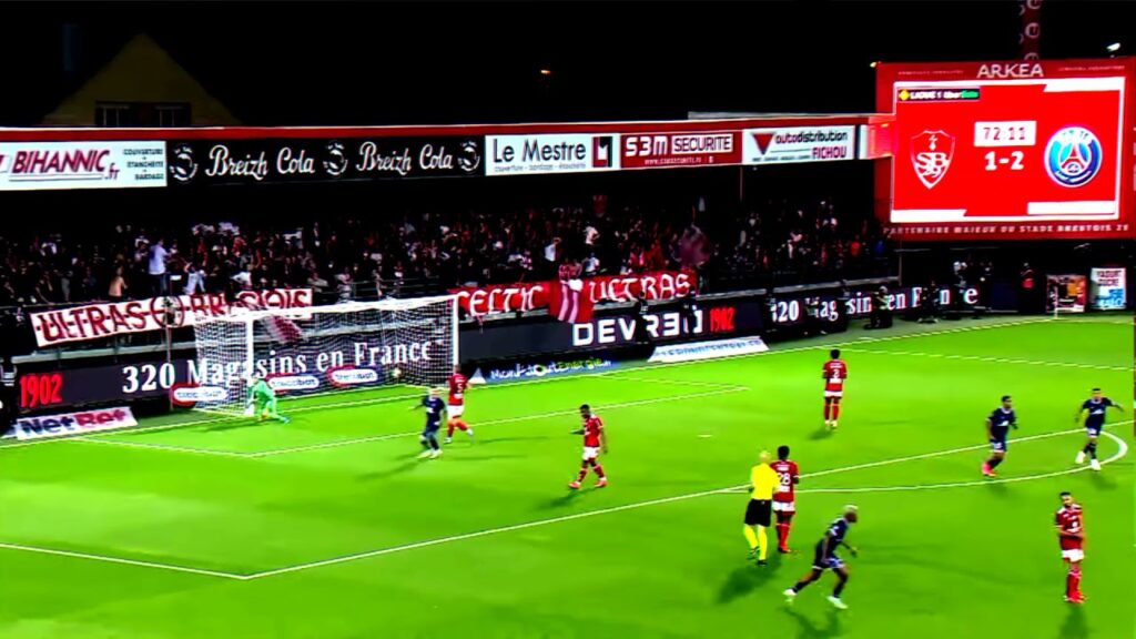 l'énorme but lointain d'Idrissa Gueye 💨👀 (3eme journée BREST vs PSG)