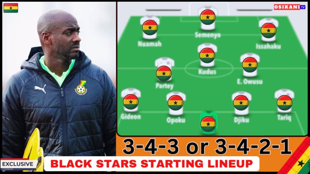 GHANA🇬🇭vs C.A.R🇨🇫: BLACK STARS STRONG STARTING 11 FEASIBLE BY OTTO ADDO…NEW CHANGES TO HAPPEN?