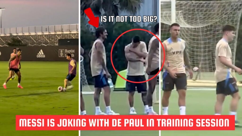 Messi Jokes With De Paul In Training Session | Copa America 2024