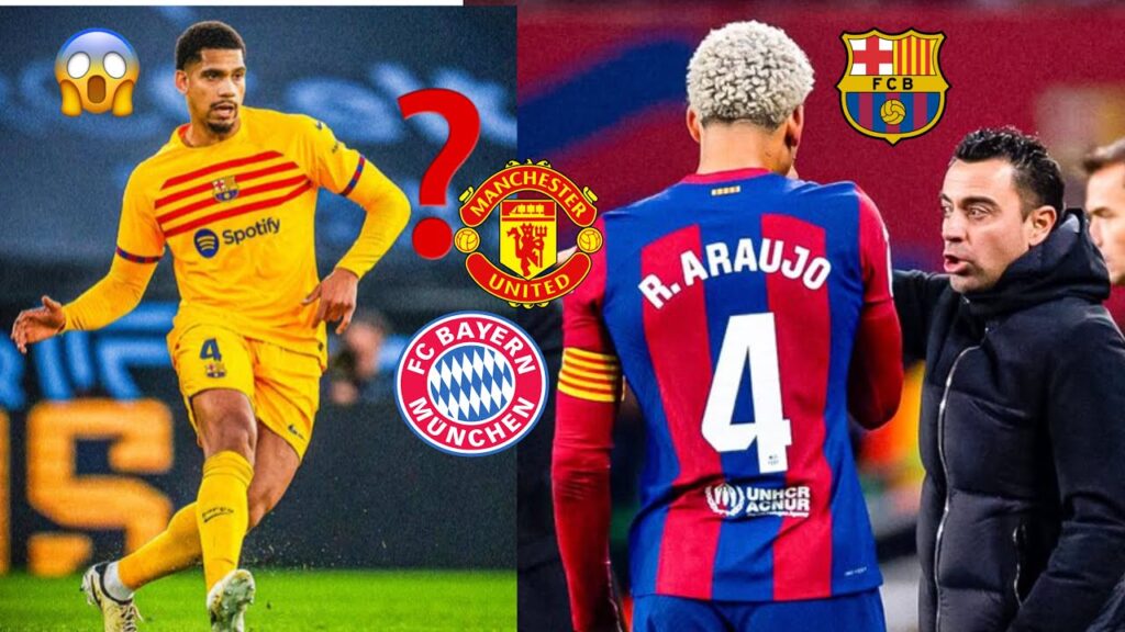 Ça coince toujours pour la prolongation de RONALD ARAUJO au Barça : Le Bayern ouvre la porte à si