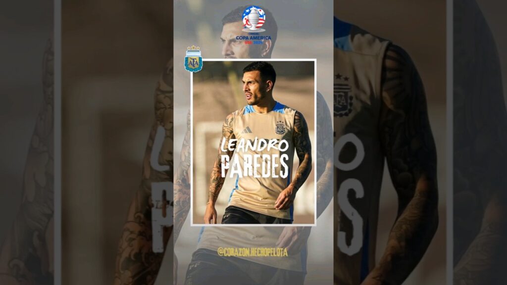 ASÍ LLEGA LEANDRO PAREDES A LA COPA AMÉRICA #futbol #leandroparedes #copaamerica #seleccionargentina