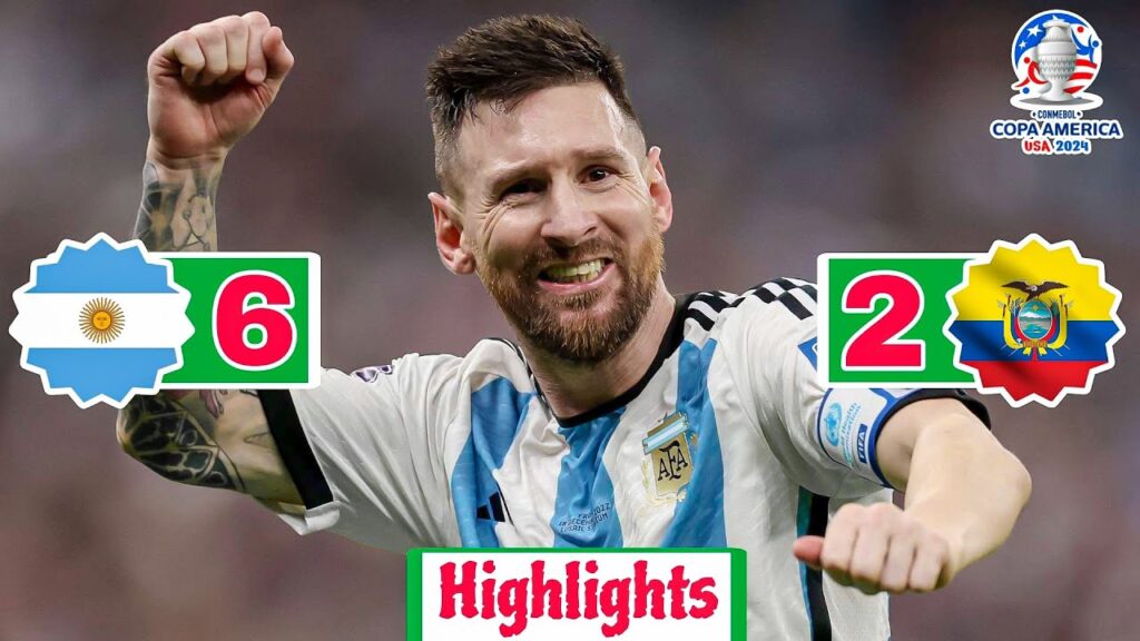 Ecuador vs Argentina Copa America 2024 | Highlights & all goals & all skills | কোপা আমেরিকা ২০৪