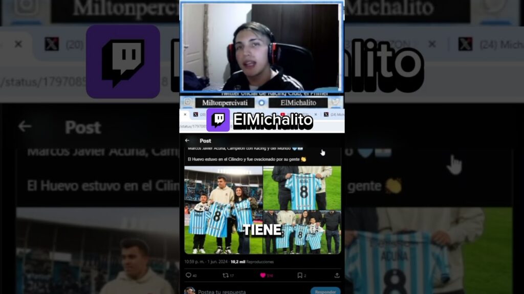 Vuelve el Huevo Acuña a Racing #Futbol  #Twitch #Argentina