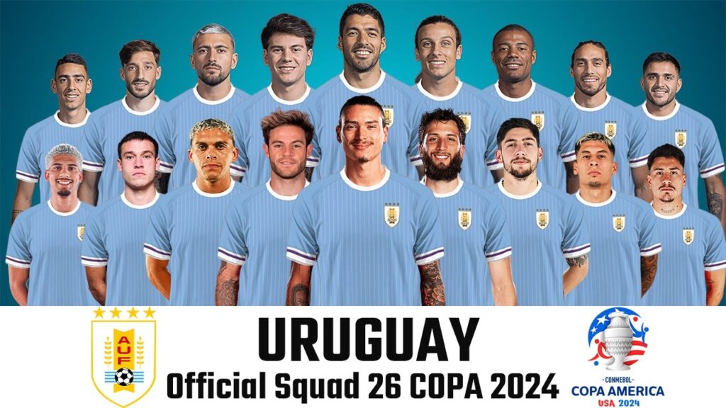 URUGUAY OFFICIAL SQUAD 26 COPA AMERICA 2024 | Uruguay Squad Official 2024 | Copa América 2024