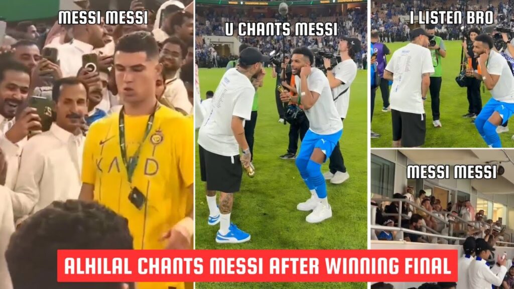 Neymar Chants Messi Name After Winning the Kings Cup  
