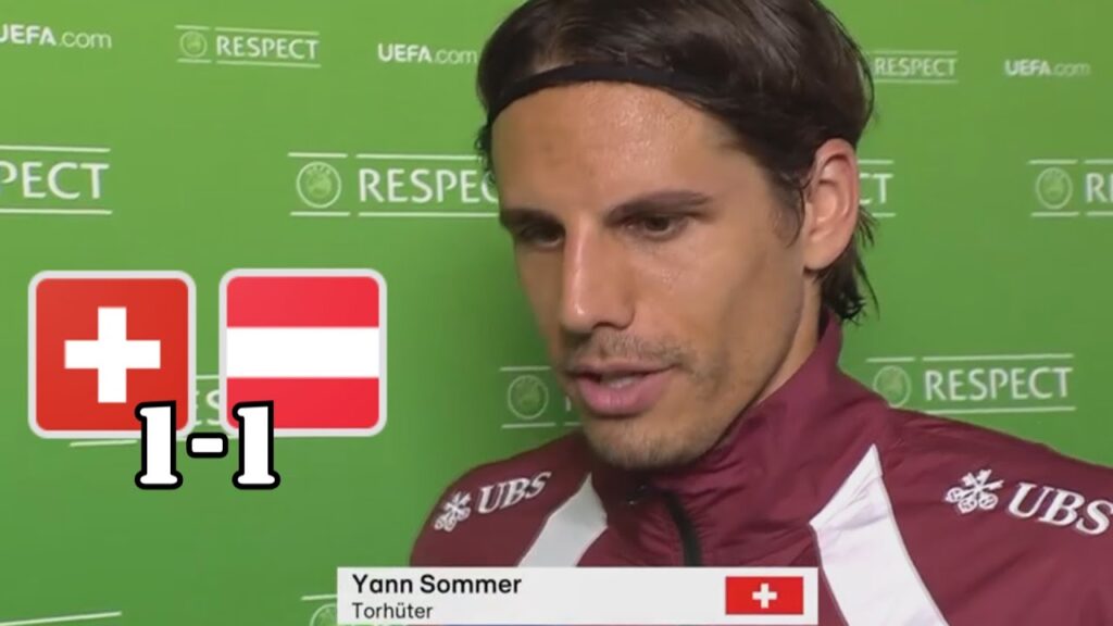 YANN SOMMER REACTING - SUISSE VS AUSTRIA 1-1 FRIENDLY MATCH
