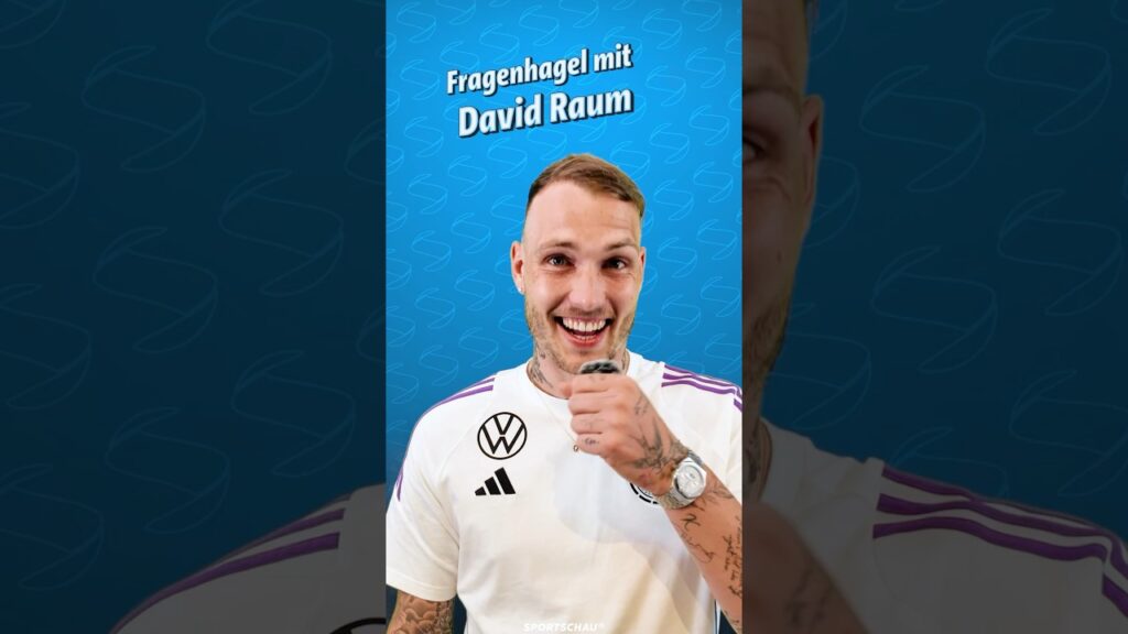 Fragenhagel mit Nationalspieler David Raum | Sportschau Fußball #shorts