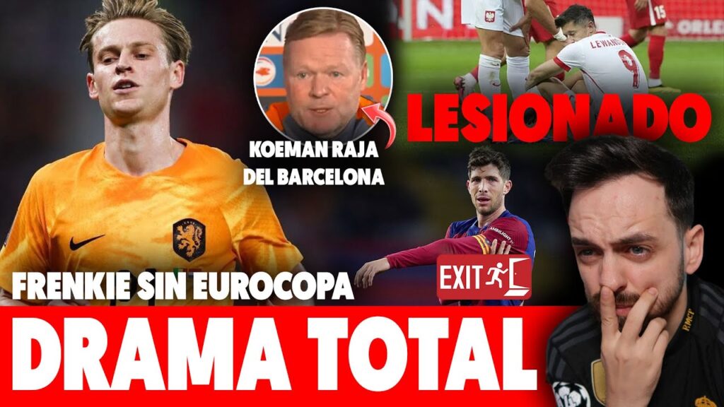 💥DRAMA TOTAL: FRENKIE DE JONG y LEWANDOWSKI LESIONADOS y KOEMAN RAJA del BARÇA · VINICIUS REACCIONA