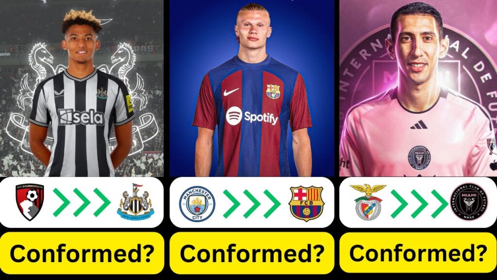 🚨ALL CONFORMED TRANSFERS IN 2024 🚨, HAALAND TO BARCELONA , RONALDO TO LEVERKUSEN AND MANY MORE.