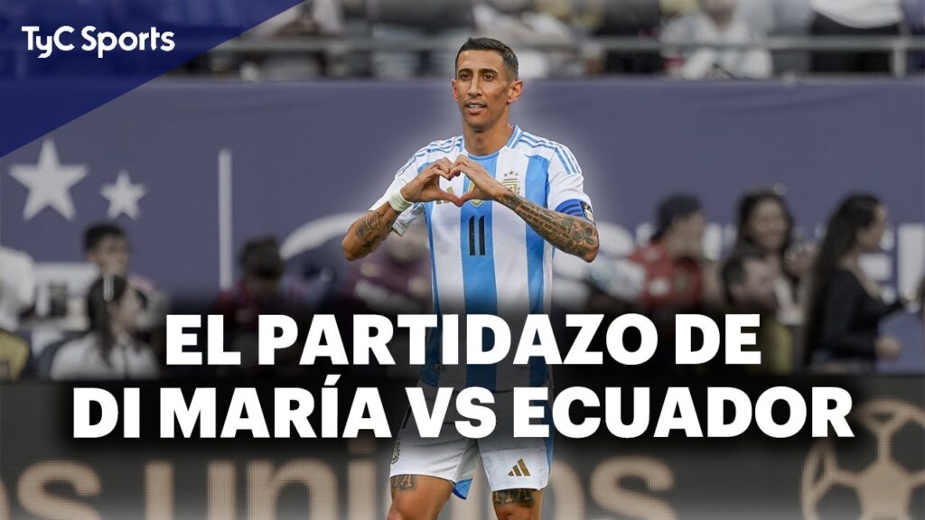GOL DE DI MARÍA Y PARTIDAZO EN EL AMISTOSO DE ARGENTINA VS ECUADOR ⚽️