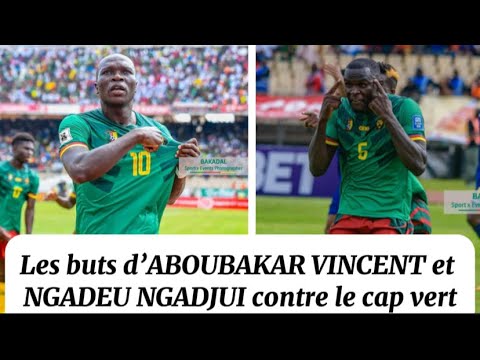 Buts d’aboubakar Vincent et Ngadeu Ngadjui contre le Cap Vert ; l’entrée des lions indomptables