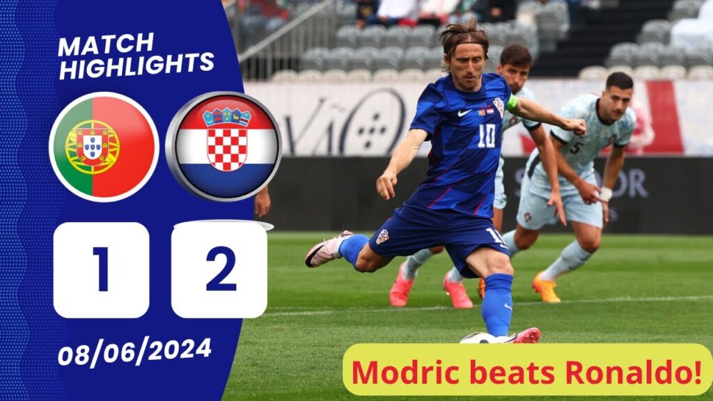 Portugal vs Croatia (1-2) Highlights: Modric, Jota, Budimir, Ronaldo | International Friendly 2024