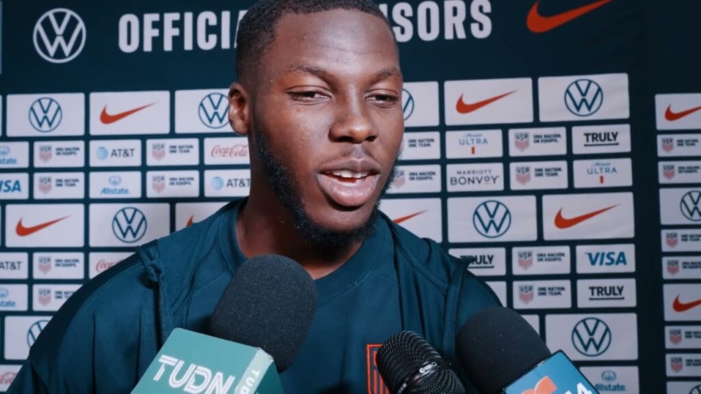 USMNT MIDFIELDER YUNUS MUSAH; Team USA lost Colombia 5-1