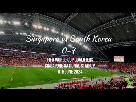 Singapore 0-7 South Korea: Scenes from the National Stadium 6/6/2024 | FIFA World Cup Qualifiers