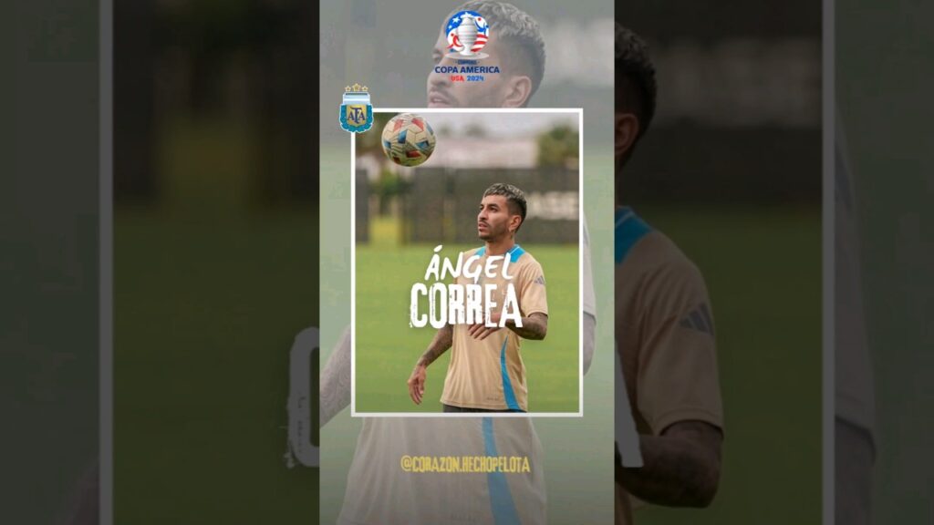 ASÍ LLEGA ÁNGEL CORREA A LA COPA AMÉRICA#futbol #correa#copaamerica #seleccionargentina #angelcorrea