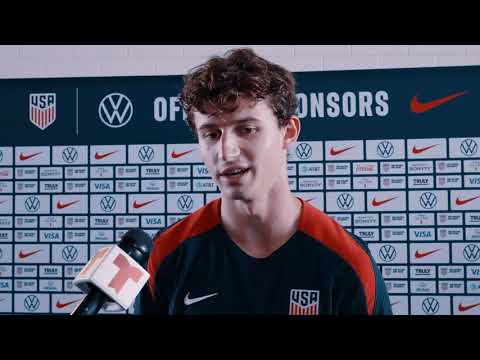 PRE-MATCH MIXED ZONE: Brendan Aaronson | USMNT vs. Brazil | June 11, 2024
